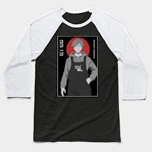 Kazuki Kurusu Simple Black Red And White Baseball T-Shirt